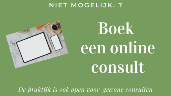 Online consult ook mogelijk